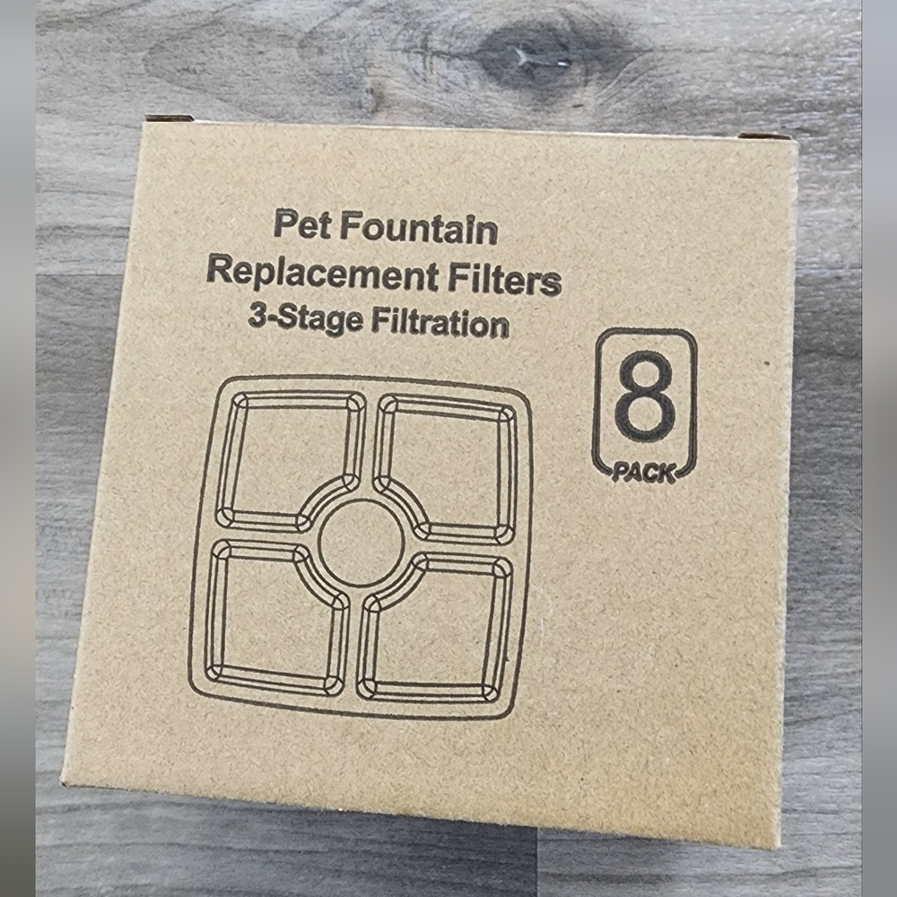Box of 6 pet fountain filters